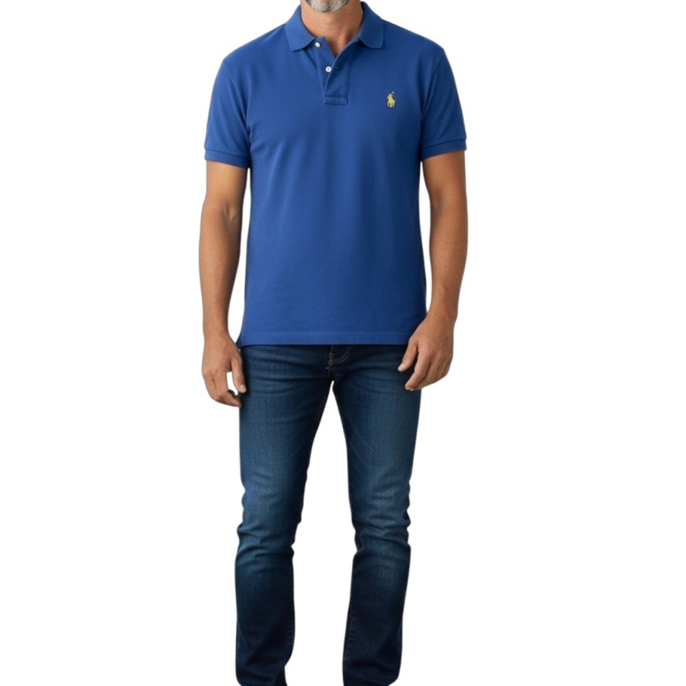 Polo by Ralph Lauren Men's Royal Blue Polo Shirt Size Medium